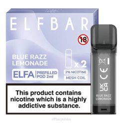elfbar elfa kapsułka - 2ml - 20mg (2 opakowania) 42RP119 niebieska lemoniada razz