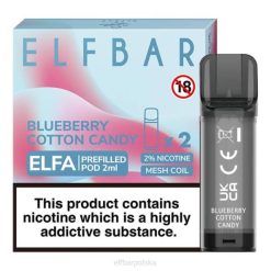 elfbar elfa kapsułka - 2ml - 20mg (2 opakowania) 42RP124 jagodowa wata cukrowa