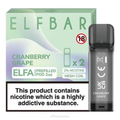 elfbar elfa kapsułka - 2ml - 20mg (2 opakowania) 42RP127 winogrono żurawinowe