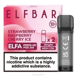 elfbar elfa kapsułka - 2ml - 20mg (2 opakowania) 42RP129 lód truskawkowo-malinowo-wiśniowy
