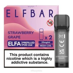 elfbar elfa kapsułka - 2ml - 20mg (2 opakowania) 42RP130 winogrono truskawkowe