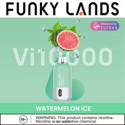 ELFBAR Funky Lands Best Smak jednorazowych waporyzatorów vi10000 z lodem 46XNB154 lód arbuzowy