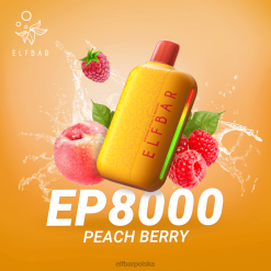 ELFBAR jednorazowe vape nowe zaciągnięcia ep8000 46XNB64 jagoda brzoskwiniowa