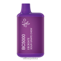ELFBAR kwaśny gryzak winogronowy ebcreate bc5000 edycja termiczna konsumencki - 50mg - pojedyncza 2H2D69