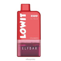 ELFBAR wstępnie napełniony zestaw kapsułek lowit 5500 2%nic 46XNB125 lód truskawkowy