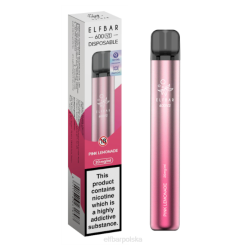 Waporyzator jednorazowy elfbar 600v2 - 20mg 42RP7 różowa lemoniada
