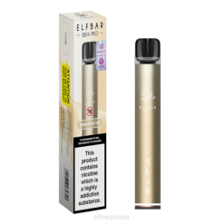zestaw elfbar elfa pro pod - akumulator 42RP75 kapsułka w kolorze ciemnego złota + lód ananasowy